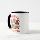 Happy Thanksgiving Gnomes Niedlicher Kaffee & Tee Tasse (Vorderseite Links)
