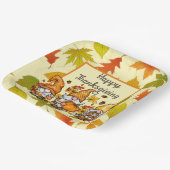 Happy Thanksgiving Gnomes Pappteller (Gewinkelt)