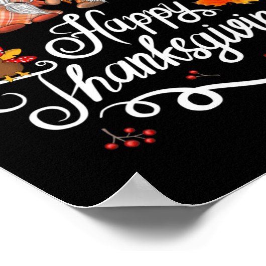 Happy Thanksgiving Gnomes Poster (Ecke)