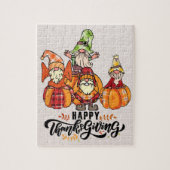 Happy Thanksgiving Gnomes Puzzle (Vertikal)