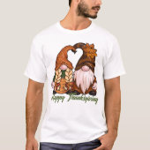 Happy Thanksgiving Gnomes T - Shirt (Vorderseite)