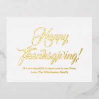 Happy Thanksgiving Gold benutzerdefinierte Skript
