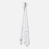 Happy Thanksgiving Gold Typografie Weißes Elegant Krawatte (Rückseite)