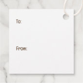 Happy Thanksgiving Golden Retriever Dog Geschenkanhänger (Rückseite)