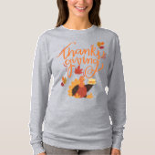  Happy Thanksgiving | Grateful & Blessed Fall T-Shirt (Vorderseite)