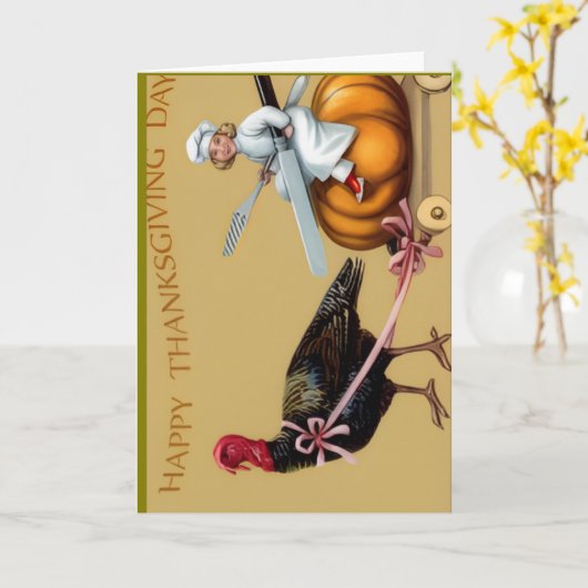 Happy Thanksgiving Greeting Card Karte (Gelbe Blume)