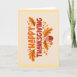 Happy Thanksgiving Greeting Card Karte