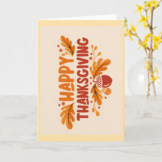 Happy Thanksgiving Greeting Card Karte