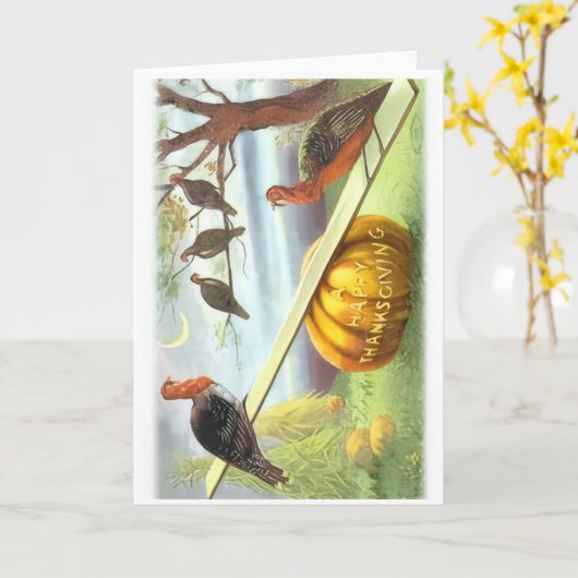Happy Thanksgiving Greeting Card Karte (Gelbe Blume)