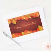 Happy Thanksgiving Greetings Rechteckiger Aufkleber (Umschlag)