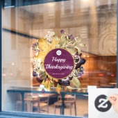 Happy Thanksgiving große Schaufenster Verkleidunge Fensteraufkleber (Café-Fenster)