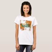(Happy Thanksgiving) Grundlegender T - Shirt (Vorne ganz)