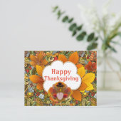 Happy Thanksgiving Gruß Postkarte (Stehend Vorderseite)
