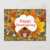 Happy Thanksgiving Gruß Postkarte (Vorderseite)