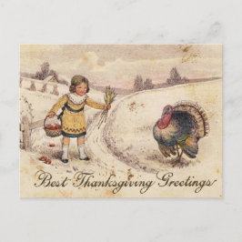 Happy Thanksgiving Grüße Feiertagspostkarte