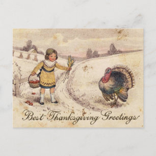 Happy Thanksgiving Grüße Feiertagspostkarte