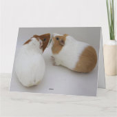 Happy Thanksgiving Guinea Karte (Rückseite)