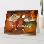 Happy Thanksgiving Guinea Karte (Vorderseite)