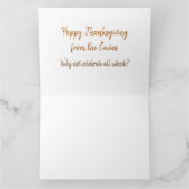 Happy Thanksgiving Guinea Karte (Innenseite)