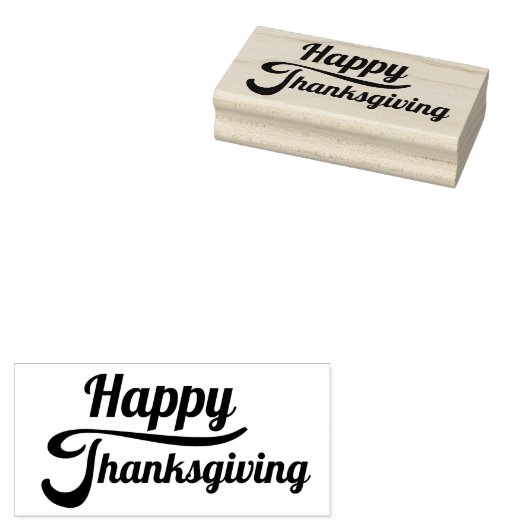 Happy Thanksgiving Gummistempel (Stempel)