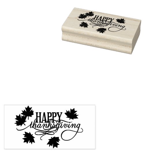 Happy Thanksgiving Gummistempel (Stempel)