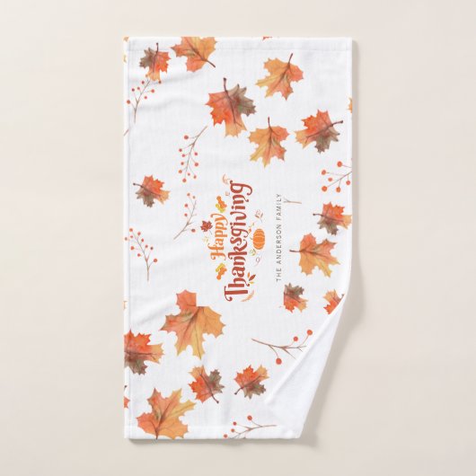 Happy Thanksgiving Handtuch (Handtuch)