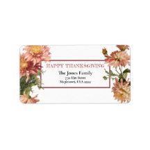 Happy Thanksgiving Herbst Chrysanthemen