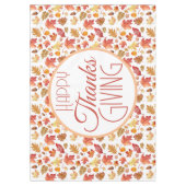 Happy Thanksgiving Herbst Herbstlaub Hintergrund Tischdecke (Vorderseite)