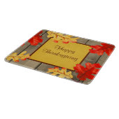 Happy Thanksgiving-Herbstlaub Schneidebrett (Ecke)