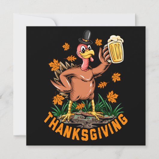Happy Thanksgiving Holiday Card Feiertagskarte (Vorderseite)