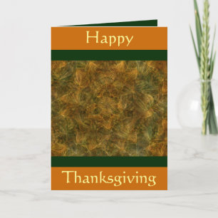 Happy Thanksgiving Holiday Card Feiertagskarte