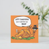 Happy Thanksgiving Holiday Card Feiertagskarte (Stehend Vorderseite)