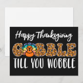 Happy Thanksgiving Holiday Card Feiertagskarte (Vorne/Hinten)