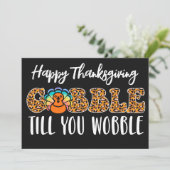Happy Thanksgiving Holiday Card Feiertagskarte (Stehend Vorderseite)