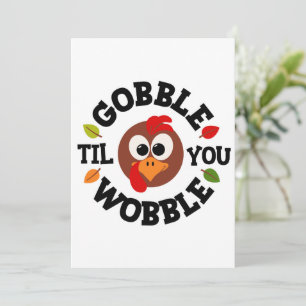 Happy Thanksgiving Holiday Card Feiertagskarte