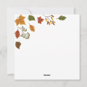 Happy Thanksgiving Holiday Card Feiertagskarte (Rückseite)