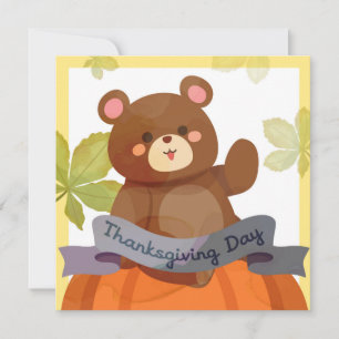 Happy Thanksgiving Holiday Card Feiertagskarte