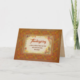 Happy Thanksgiving Holiday Card Feiertagskarte