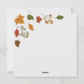 Happy Thanksgiving Holiday Card Feiertagskarte (Rückseite)
