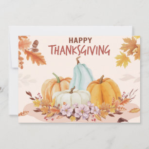 Happy Thanksgiving Holiday Card Feiertagskarte