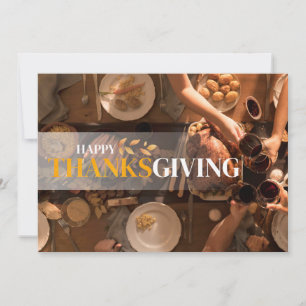 Happy Thanksgiving Holiday Card Feiertagskarte