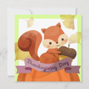 Happy Thanksgiving Holiday Card Feiertagskarte