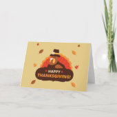Happy Thanksgiving Holiday Card Karte (Vorderseite)
