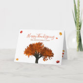 Happy Thanksgiving Holiday Card Karte (Vorderseite)