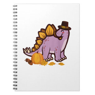 Happy Thanksgiving Holiday Niedlich Stegosaurus Di Notizblock