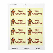 Happy Thanksgiving Holiday Türkei Labels (Vorne)