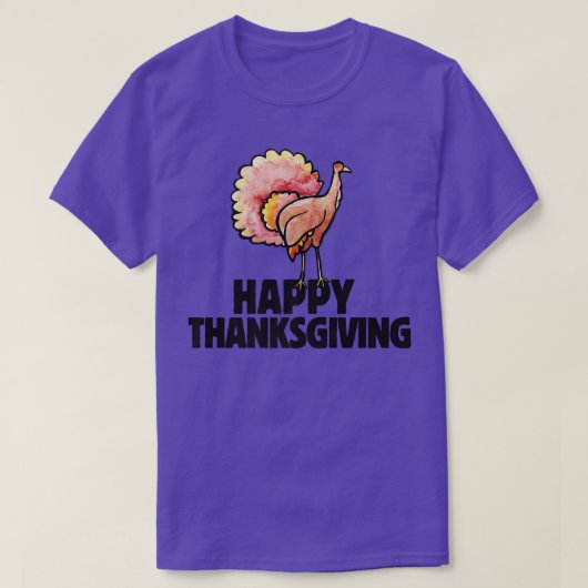 Happy Thanksgiving Holidays Art T-Shirt (Design vorne)