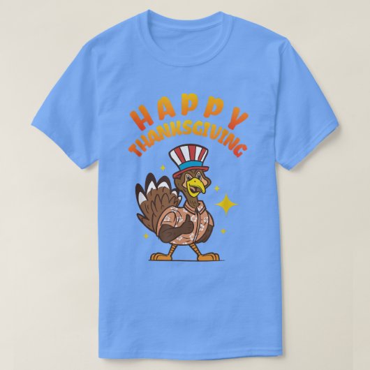 Happy Thanksgiving I Funny Pilgrim Türkei Day Holi T-Shirt (Design vorne)