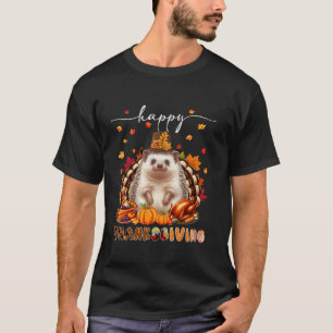 Happy Thanksgiving Igel Kostüm Türkei Fall Le T-Shirt