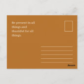 Happy Thanksgiving individuell anpassbare Postkart Postkarte (Rückseite)